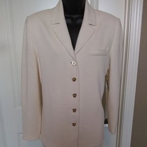 St. John Cream Color 2-piece year-round Suit